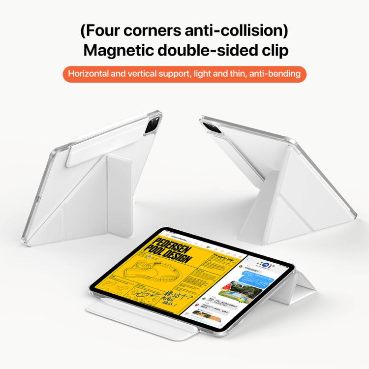 For iPad Pro 11  2025 / 2024 Four-corner Anti-collision Magnetic Double-sided Clip Tablet Case