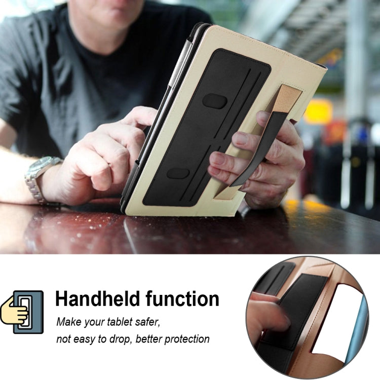 For Lenovo Yoga Tab5 YT-X705F / Yoga Smart Tab 10.1 inch 2019 (withput Sleeping) Retro Texture PU Leather Horizontal Flip Leather Case with Holder & 4 Card Slots & Hand Strap