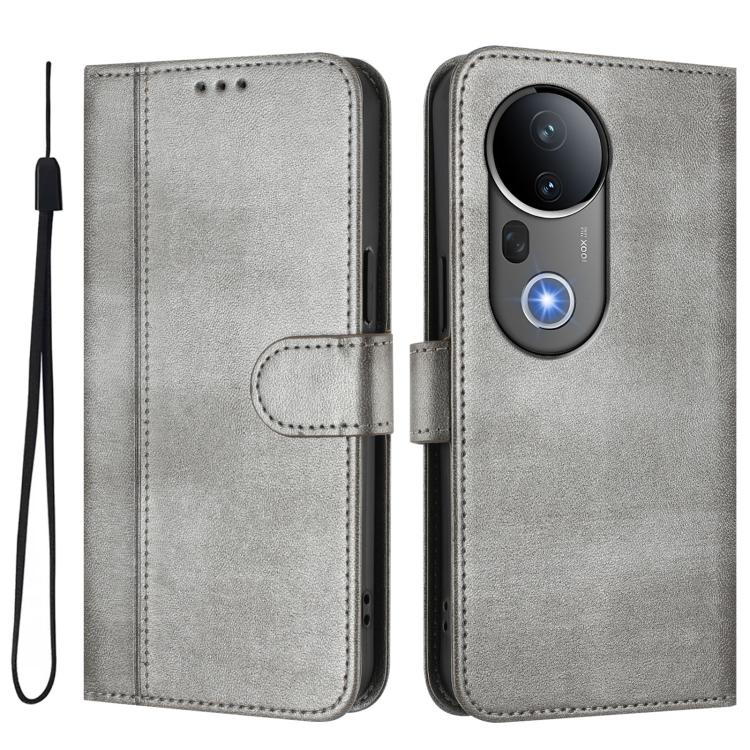 For vivo S20 Pro 5G Line Splicing Buckle Retro Leather Phone Case