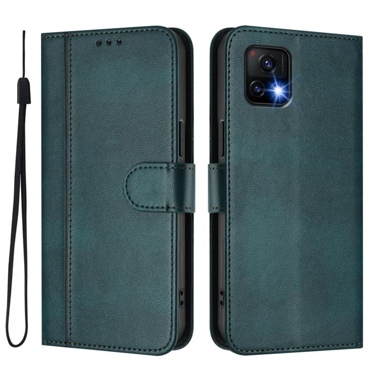 For vivo Y52s 5G / iQOO U3 / Y31s 5G Line Splicing Buckle Retro Leather Phone Case