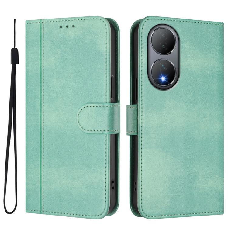 For vivo Y100 5G / Y100A 5G India Line Splicing Buckle Retro Leather Phone Case