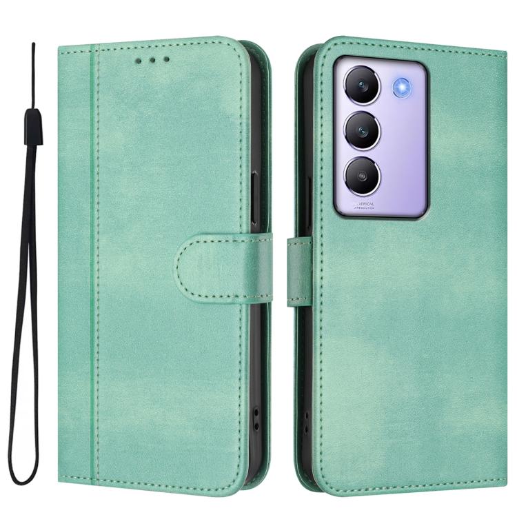 For vivo Y100 5G IDN / T3 5G IDN Line Splicing Buckle Retro Leather Phone Case