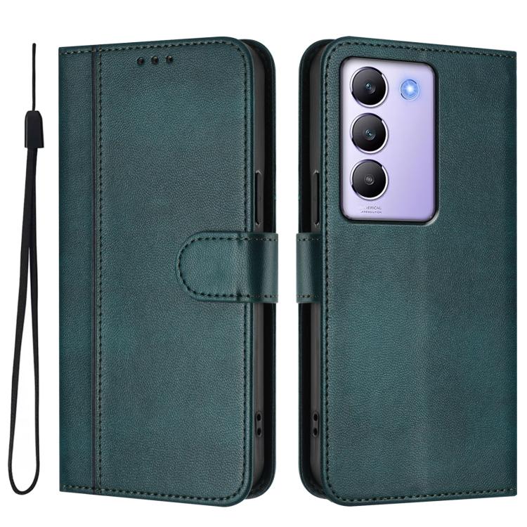 For vivo Y100 5G IDN / T3 5G IDN Line Splicing Buckle Retro Leather Phone Case