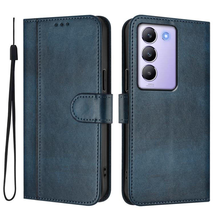 For vivo Y100 5G IDN / T3 5G IDN Line Splicing Buckle Retro Leather Phone Case