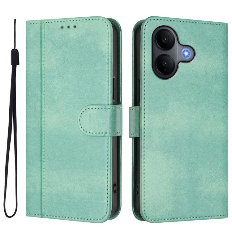 For vivo V60 Lite 5G Global Line Splicing Buckle Retro Leather Phone Case