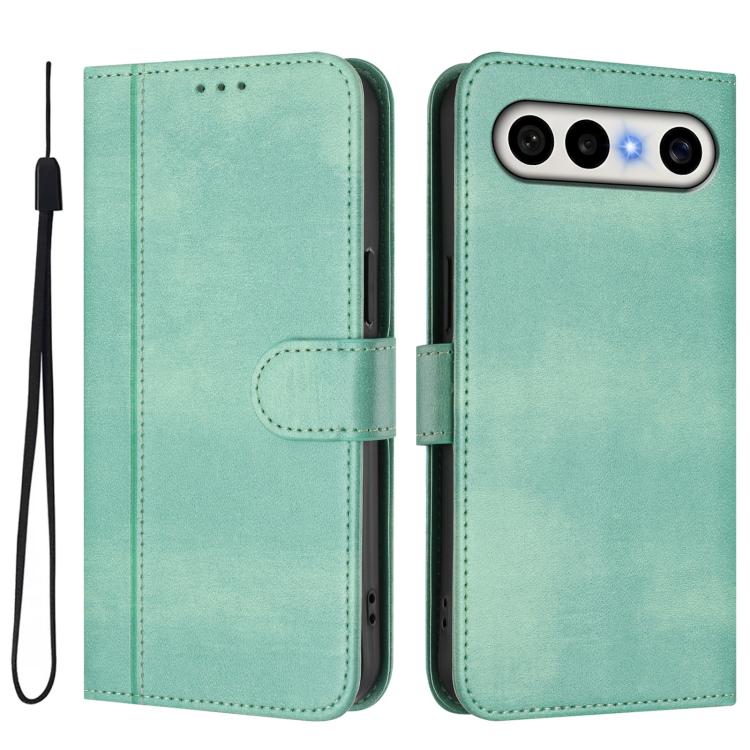 For vivo X300 FE / S50 Pro mini 5G Line Splicing Buckle Retro Leather Phone Case