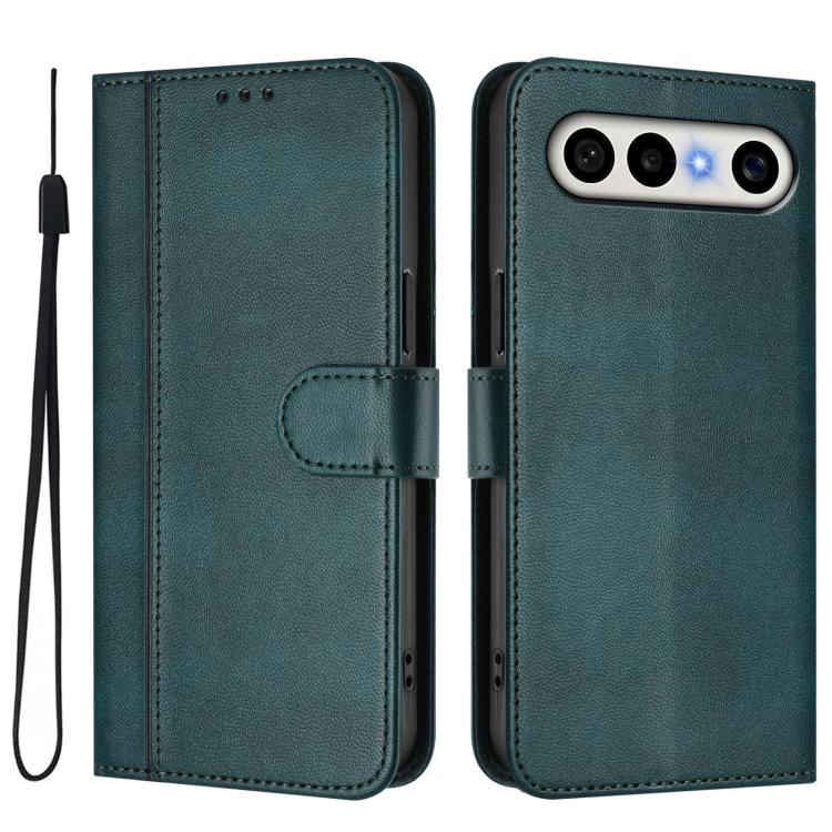 For vivo X300 FE / S50 Pro mini 5G Line Splicing Buckle Retro Leather Phone Case