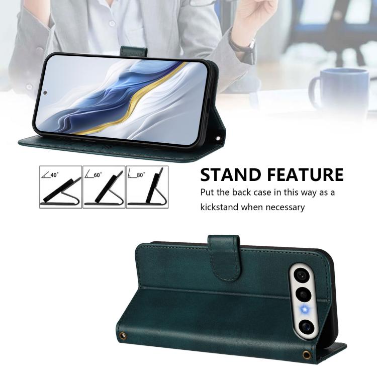 For vivo X300 FE / S50 Pro mini 5G Line Splicing Buckle Retro Leather Phone Case