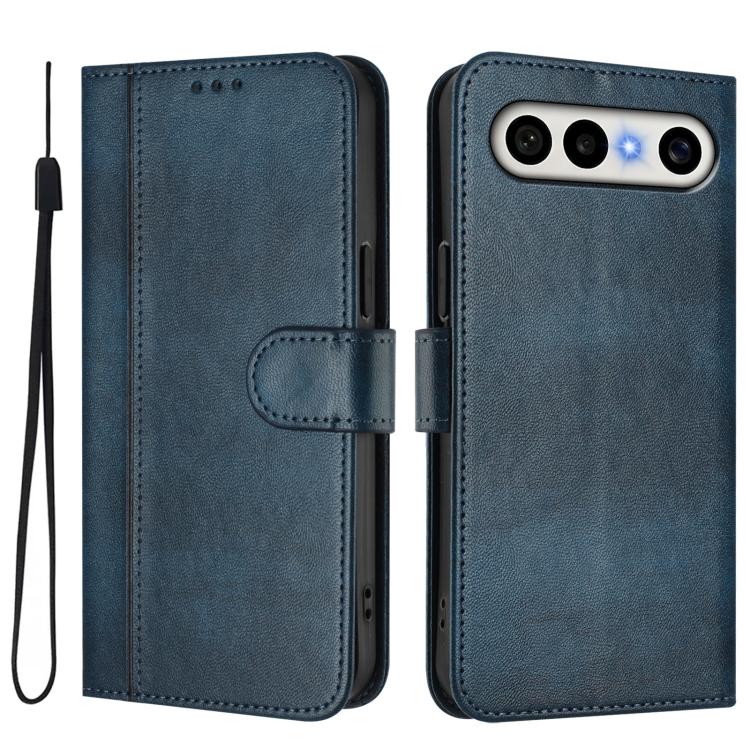 For vivo X300 FE / S50 Pro mini 5G Line Splicing Buckle Retro Leather Phone Case