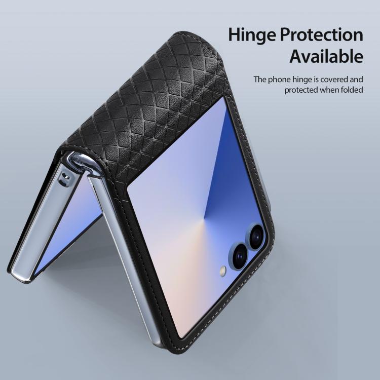 For Samsung Galaxy Z Flip7 5G DUX DUCIS Bril Series PU + TPU Phone Case