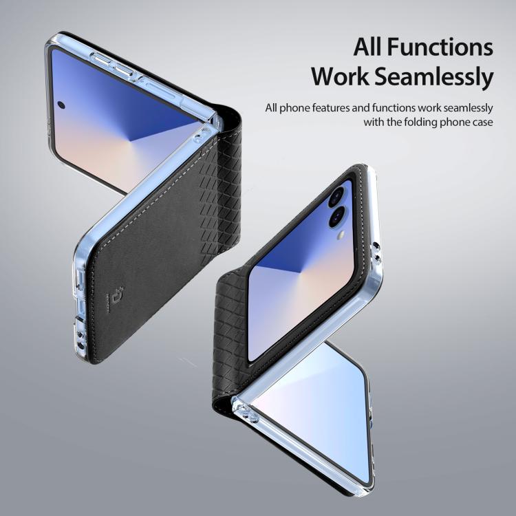 For Samsung Galaxy Z Flip7 5G DUX DUCIS Bril Series PU + TPU Phone Case
