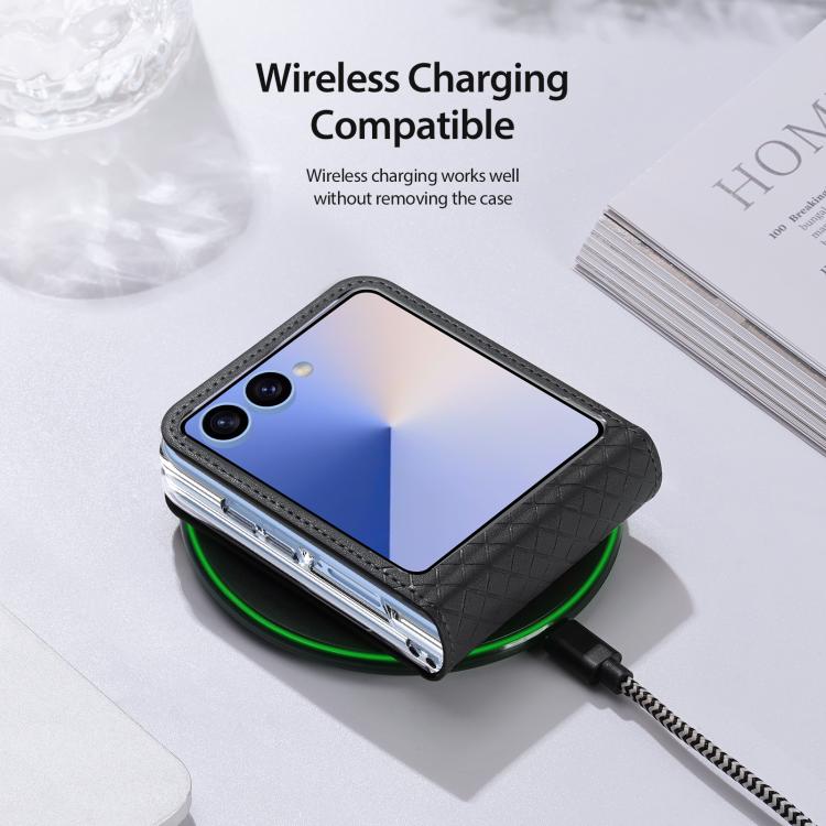 For Samsung Galaxy Z Flip7 5G DUX DUCIS Bril Series PU + TPU Phone Case