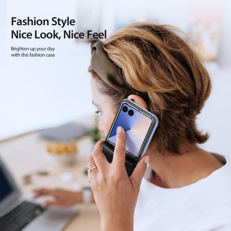 For Samsung Galaxy Z Flip7 5G DUX DUCIS Bril Series PU + TPU Phone Case