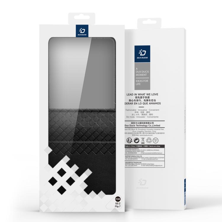 For Samsung Galaxy Z Flip7 5G DUX DUCIS Bril Series PU + TPU Phone Case