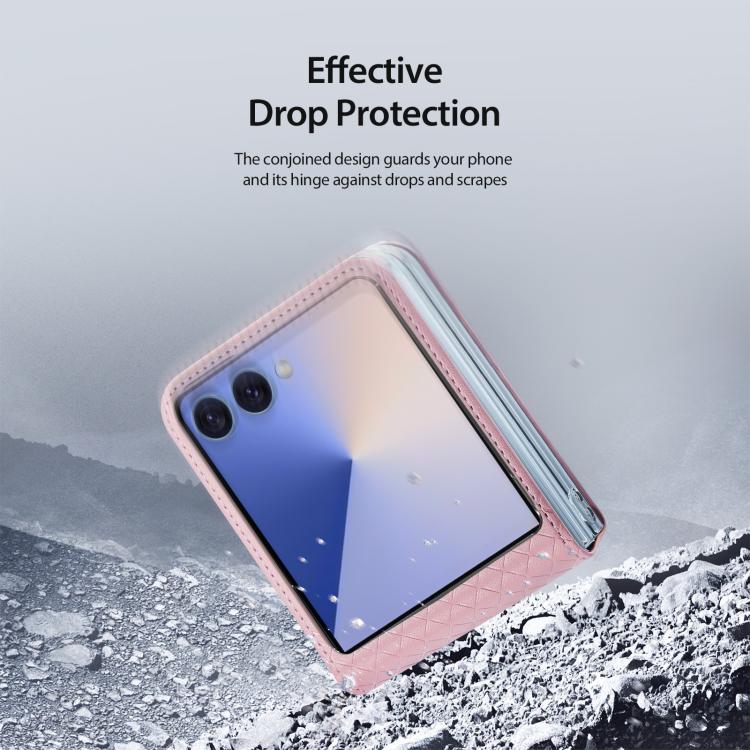 For Samsung Galaxy Z Flip7 5G DUX DUCIS Bril Series PU + TPU Phone Case