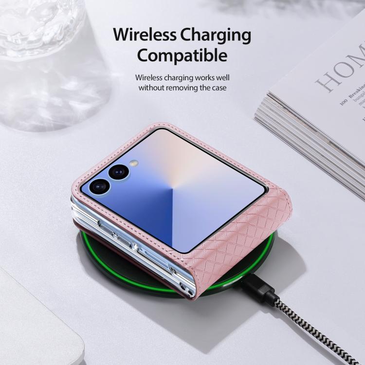 For Samsung Galaxy Z Flip7 5G DUX DUCIS Bril Series PU + TPU Phone Case