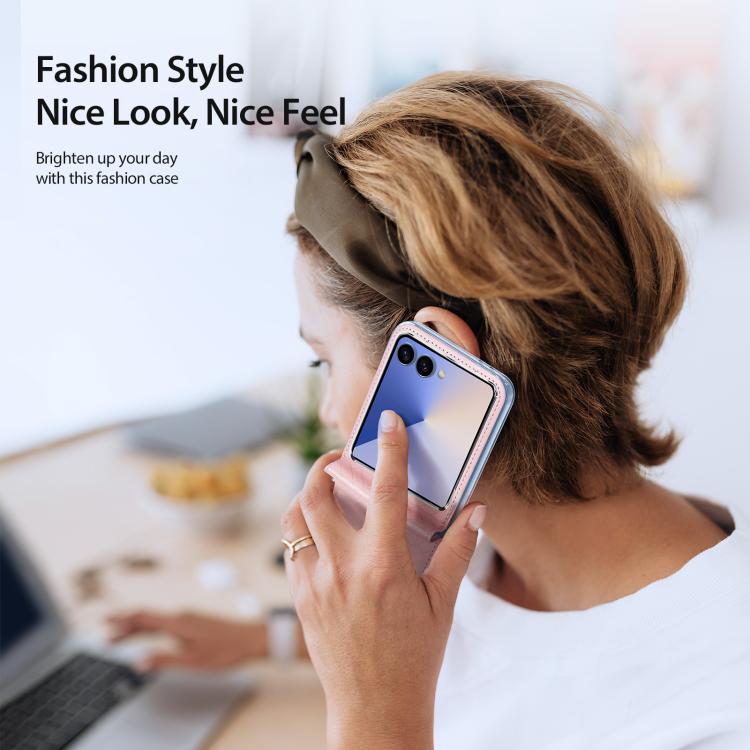 For Samsung Galaxy Z Flip7 5G DUX DUCIS Bril Series PU + TPU Phone Case