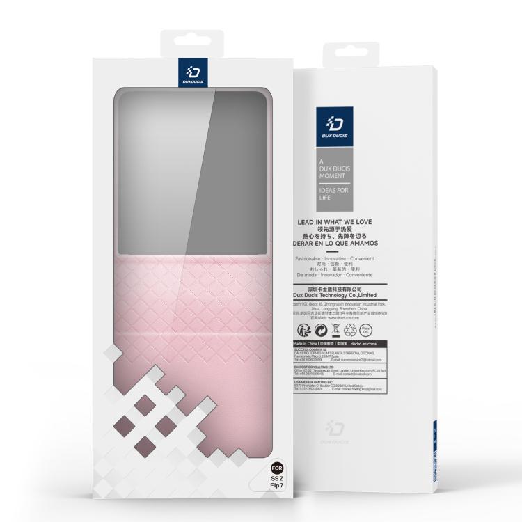 For Samsung Galaxy Z Flip7 5G DUX DUCIS Bril Series PU + TPU Phone Case