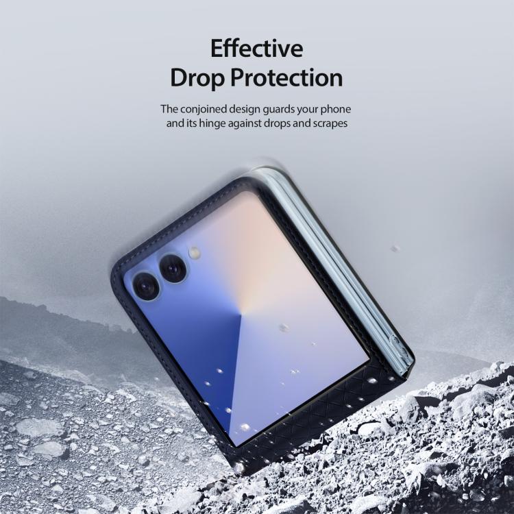 For Samsung Galaxy Z Flip7 5G DUX DUCIS Bril Series PU + TPU Phone Case
