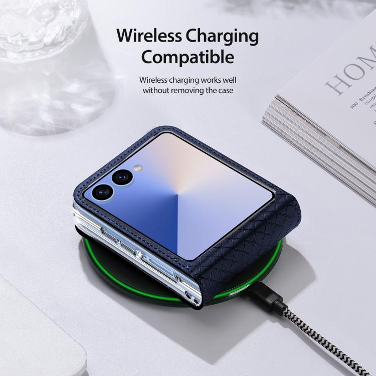 For Samsung Galaxy Z Flip7 5G DUX DUCIS Bril Series PU + TPU Phone Case