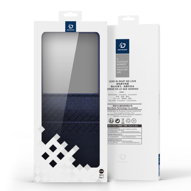 For Samsung Galaxy Z Flip7 5G DUX DUCIS Bril Series PU + TPU Phone Case