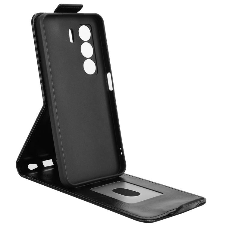For itel Power 70 Magnetic Vertical Flip Leather Phone Case with Buckle
