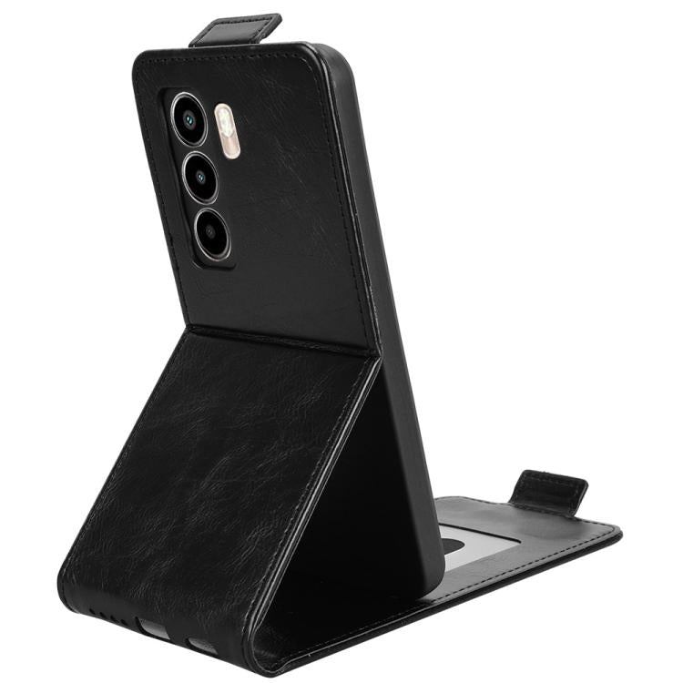 For itel Power 70 Magnetic Vertical Flip Leather Phone Case with Buckle