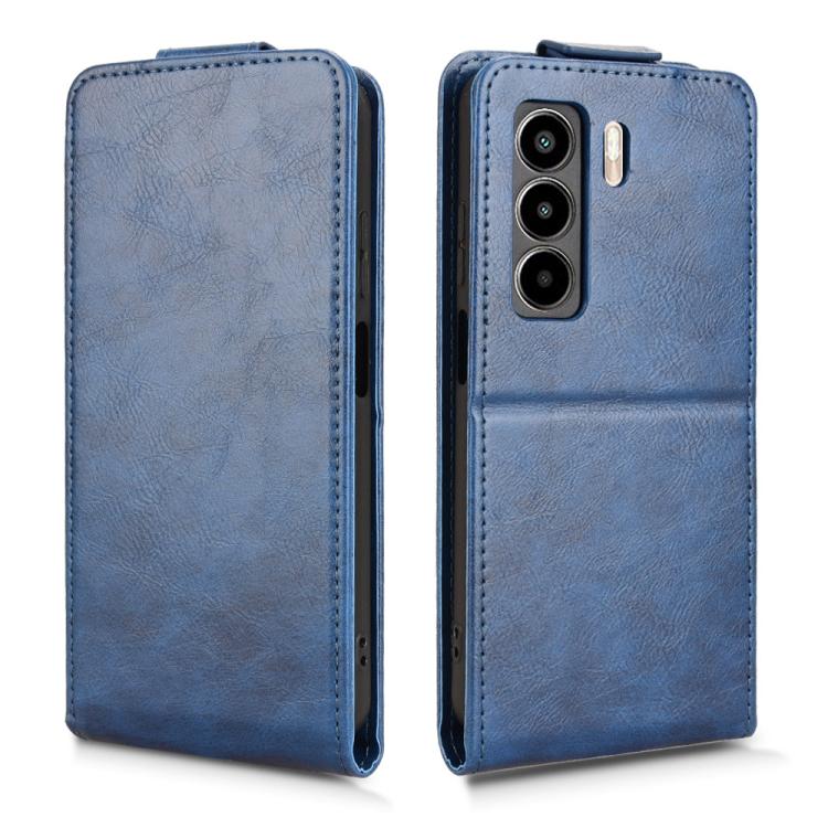 For itel Power 70 Magnetic Vertical Flip Leather Phone Case with Buckle