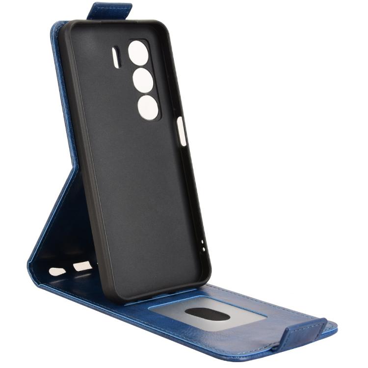 For itel Power 70 Magnetic Vertical Flip Leather Phone Case with Buckle