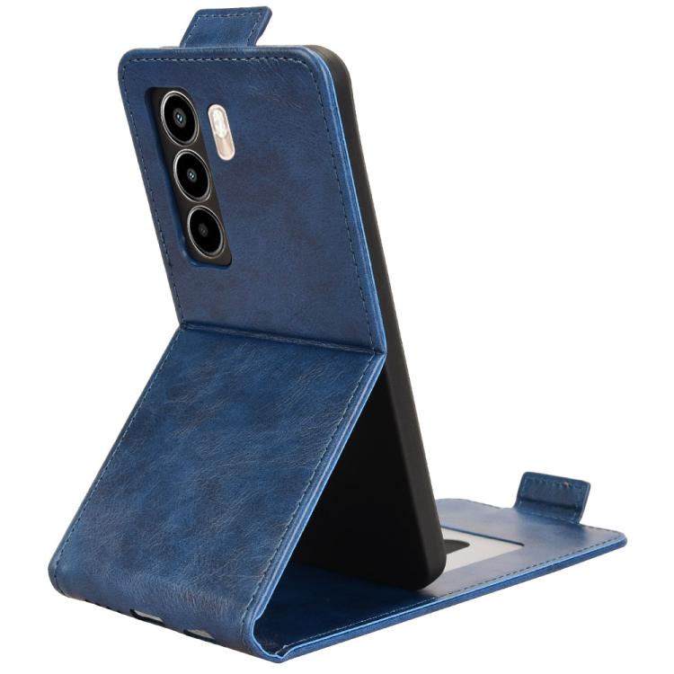 For itel Power 70 Magnetic Vertical Flip Leather Phone Case with Buckle