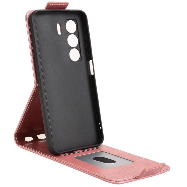 For itel Power 70 Magnetic Vertical Flip Leather Phone Case with Buckle