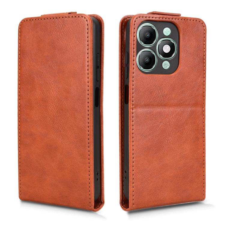 For itel A90 Magnetic Vertical Flip Leather Phone Case with Buckle