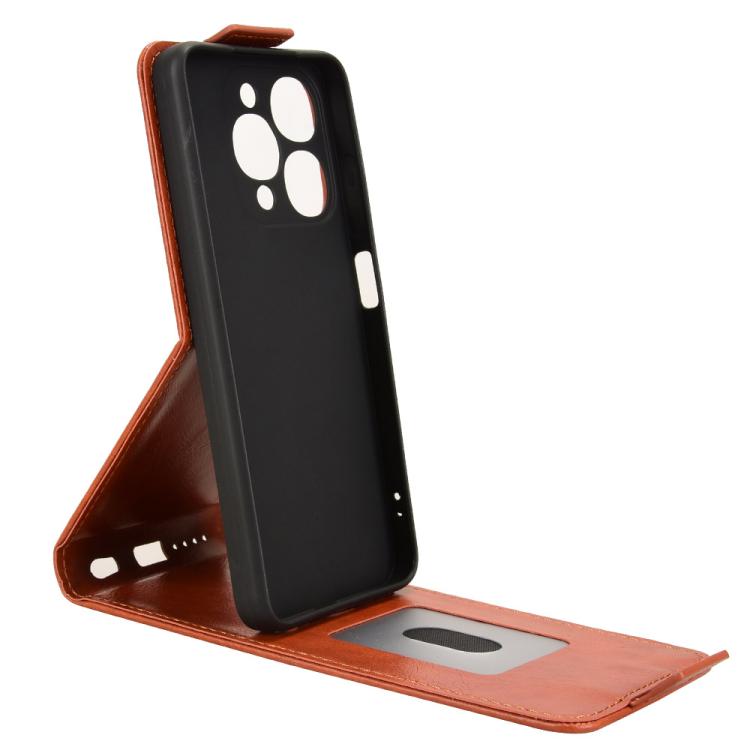 For itel A90 Magnetic Vertical Flip Leather Phone Case with Buckle