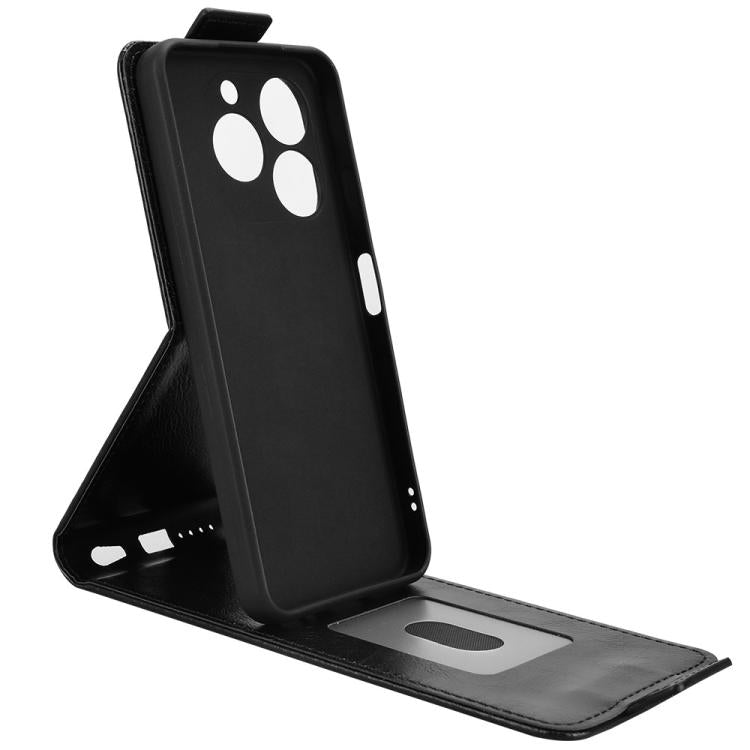 For itel Zeno 10 Magnetic Vertical Flip Leather Phone Case with Buckle