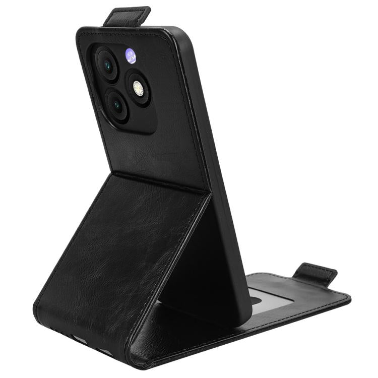 For itel Zeno 10 Magnetic Vertical Flip Leather Phone Case with Buckle