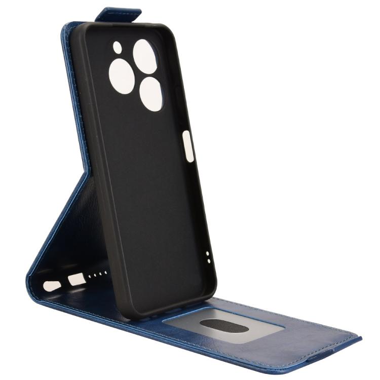 For itel Zeno 10 Magnetic Vertical Flip Leather Phone Case with Buckle