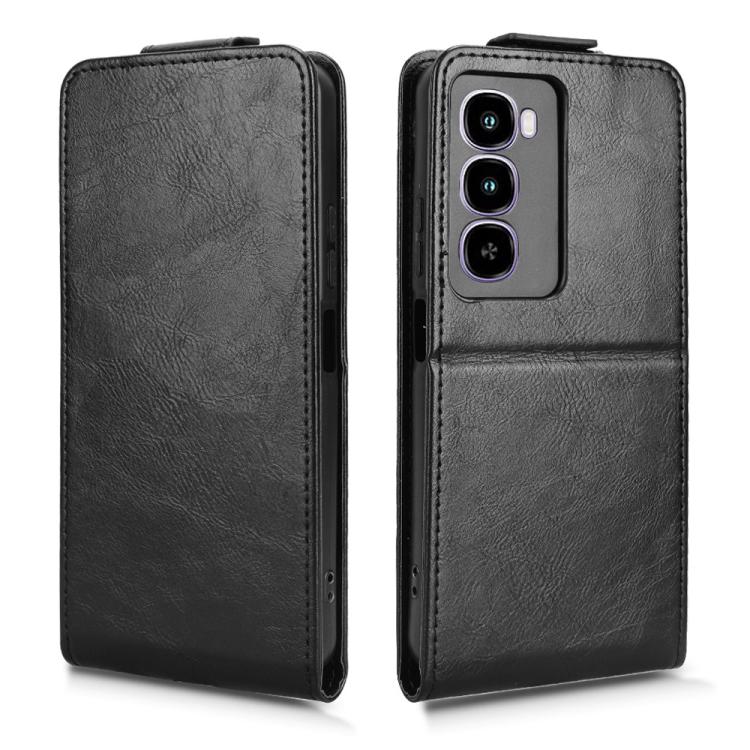 For itel City 100 Magnetic Vertical Flip Leather Phone Case with Buckle