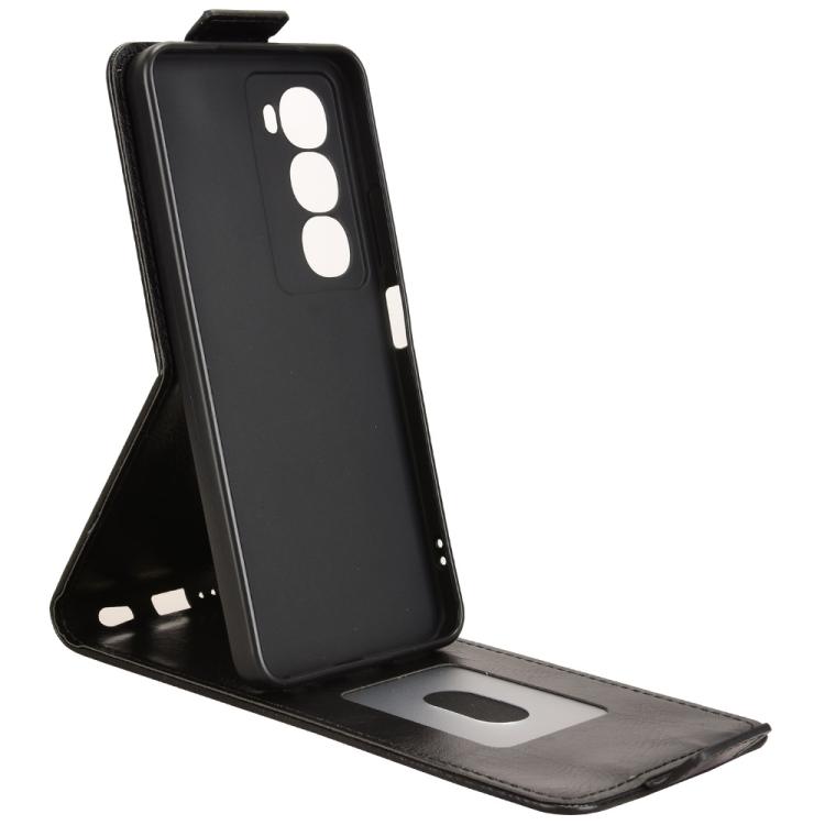 For itel City 100 Magnetic Vertical Flip Leather Phone Case with Buckle