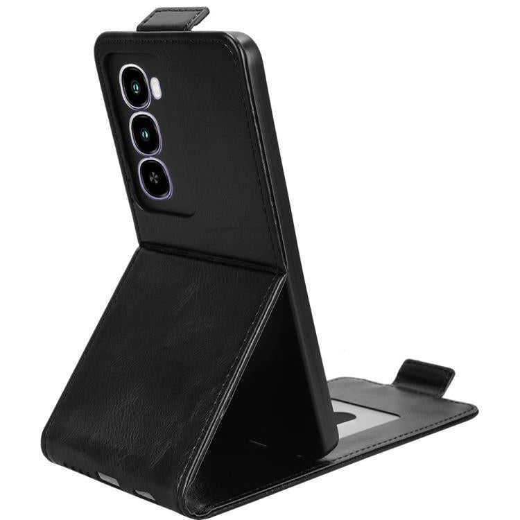 For itel City 100 Magnetic Vertical Flip Leather Phone Case with Buckle