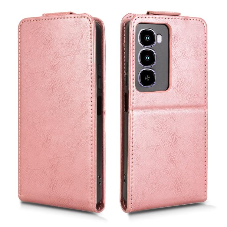 For itel City 100 Magnetic Vertical Flip Leather Phone Case with Buckle