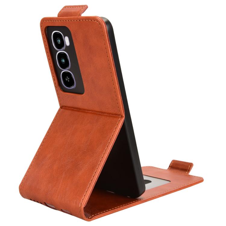 For itel City 100 Magnetic Vertical Flip Leather Phone Case with Buckle