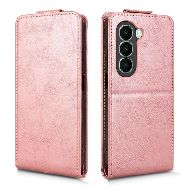 For itel A95 5G Magnetic Vertical Flip Leather Phone Case with Buckle