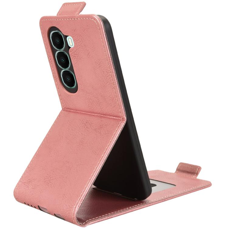 For itel A95 5G Magnetic Vertical Flip Leather Phone Case with Buckle