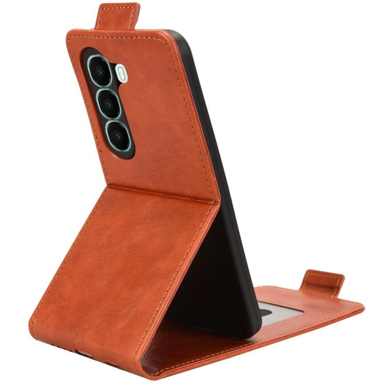 For itel A95 5G Magnetic Vertical Flip Leather Phone Case with Buckle