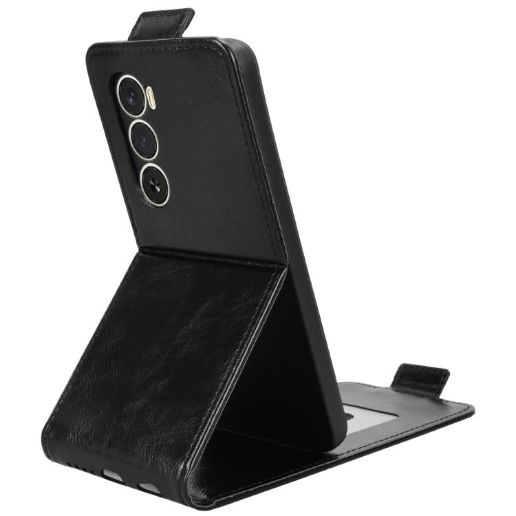 For itel A100 4G Magnetic Vertical Flip Leather Phone Case with Buckle