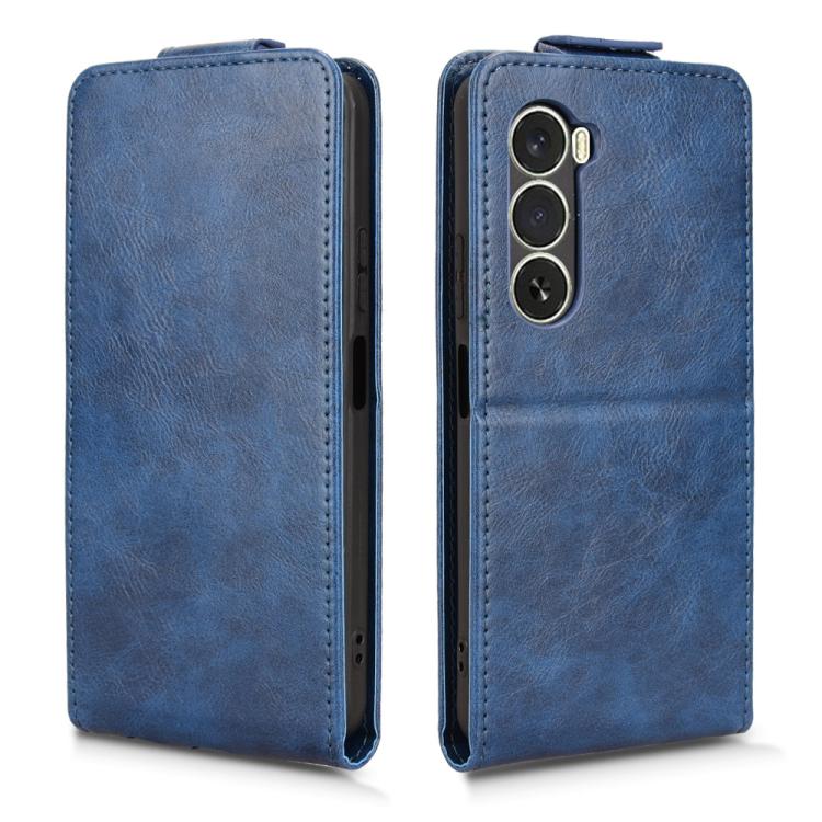 For itel A100 4G Magnetic Vertical Flip Leather Phone Case with Buckle