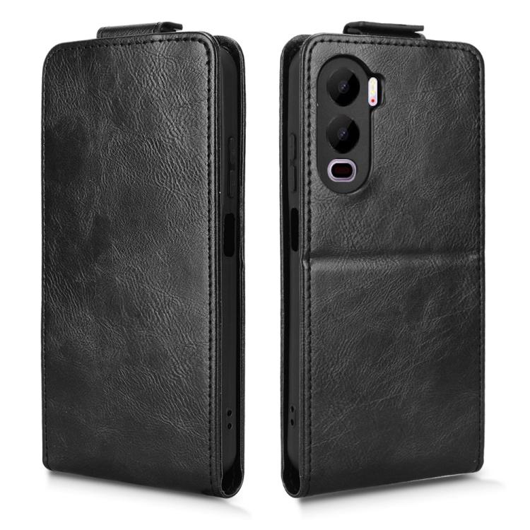 For itel City 200 4G Magnetic Vertical Flip Leather Phone Case with Buckle