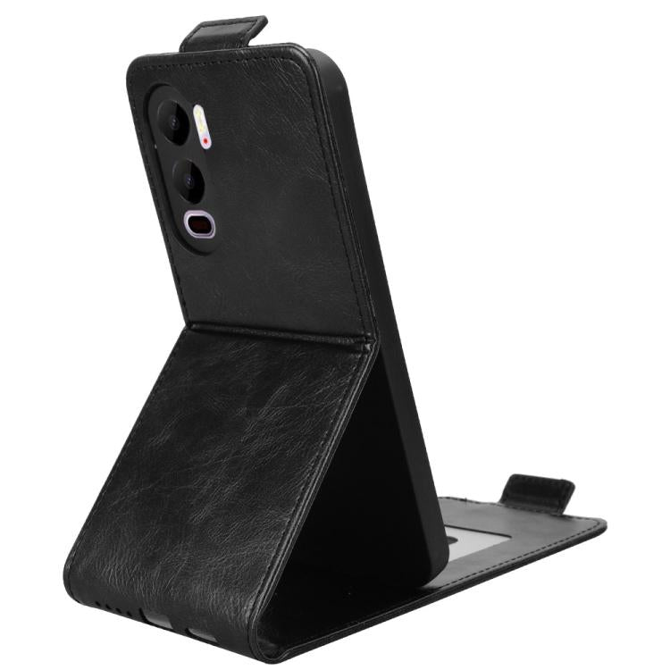 For itel City 200 4G Magnetic Vertical Flip Leather Phone Case with Buckle
