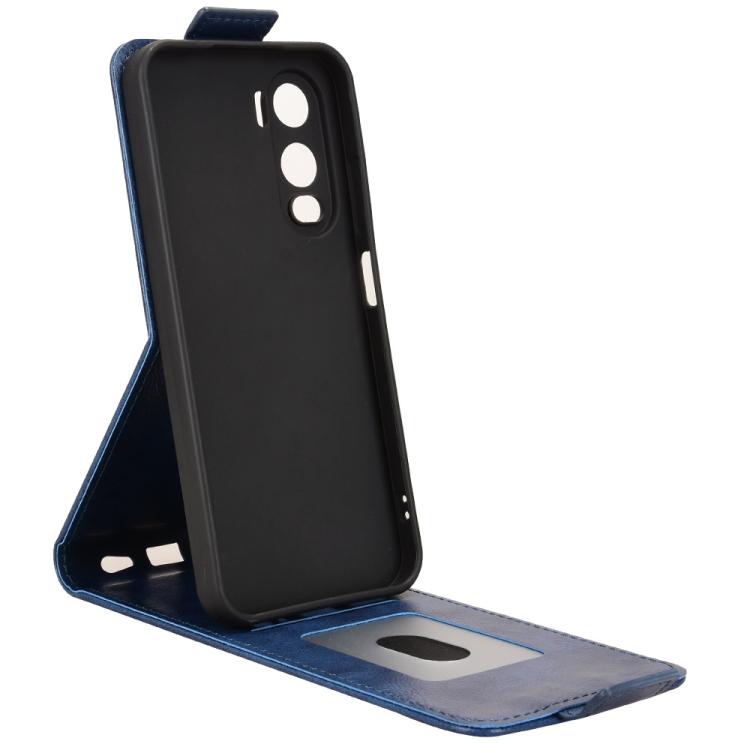 For itel City 200 4G Magnetic Vertical Flip Leather Phone Case with Buckle