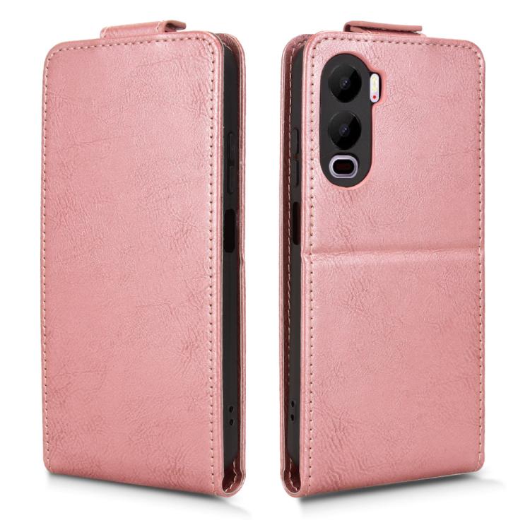 For itel City 200 4G Magnetic Vertical Flip Leather Phone Case with Buckle
